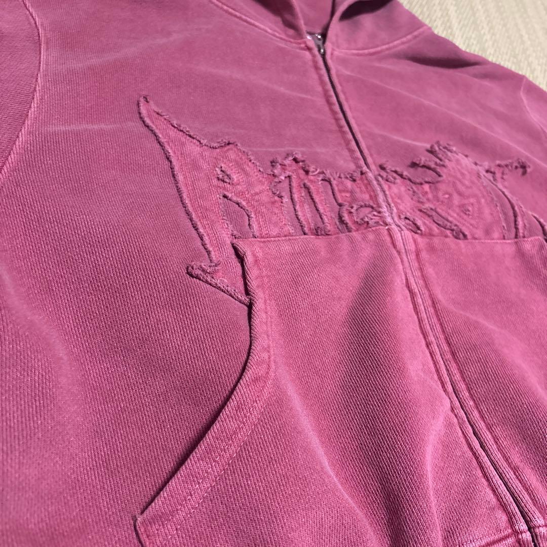 【あおち】BlessU ピンク パーカー ジップフーディ