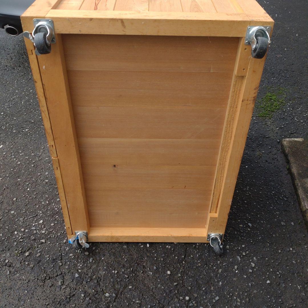 【送料込み】木製キャビネット・サイドボード　収納　DIY台