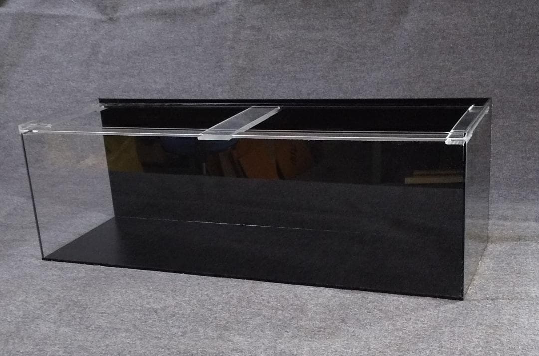 アクリル水槽 5×5mm（900×250×250）(背面、底面黒マット板）