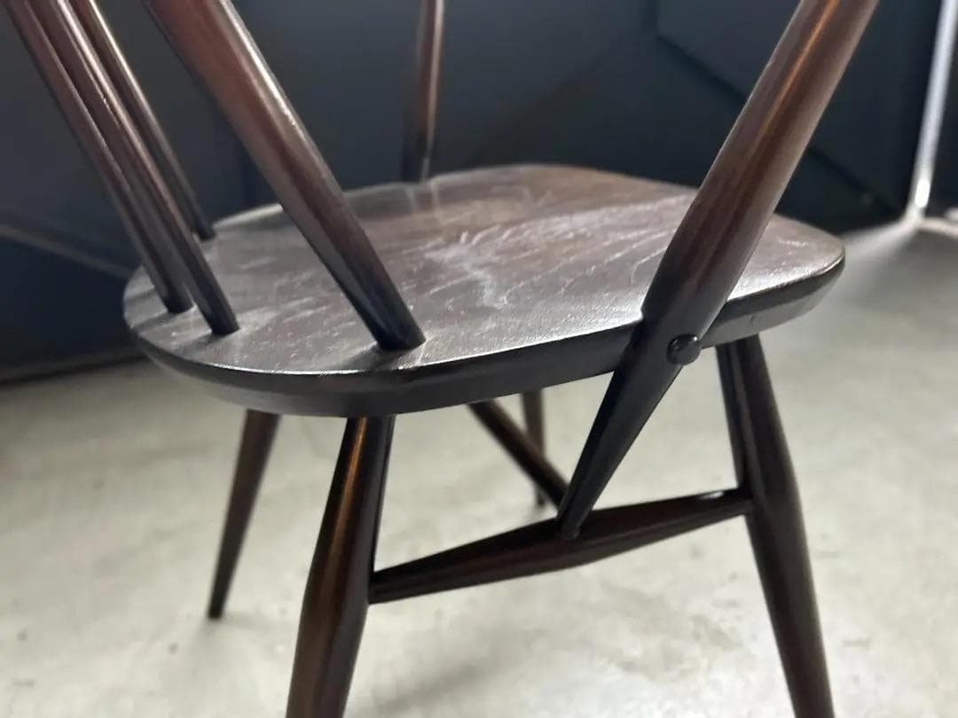 ERCOL / アーコール｜クエーカーアームチェア｜エルム材 ダークブラウン