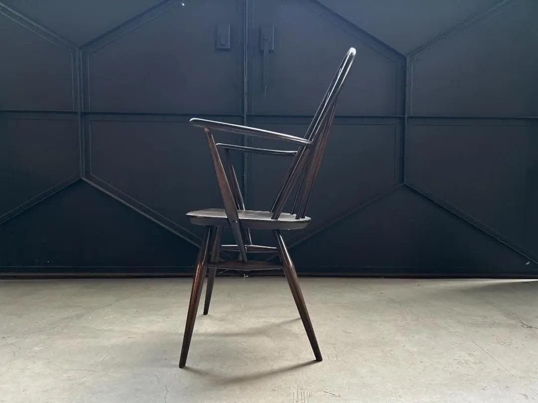 ERCOL / アーコール｜クエーカーアームチェア｜エルム材 ダークブラウン