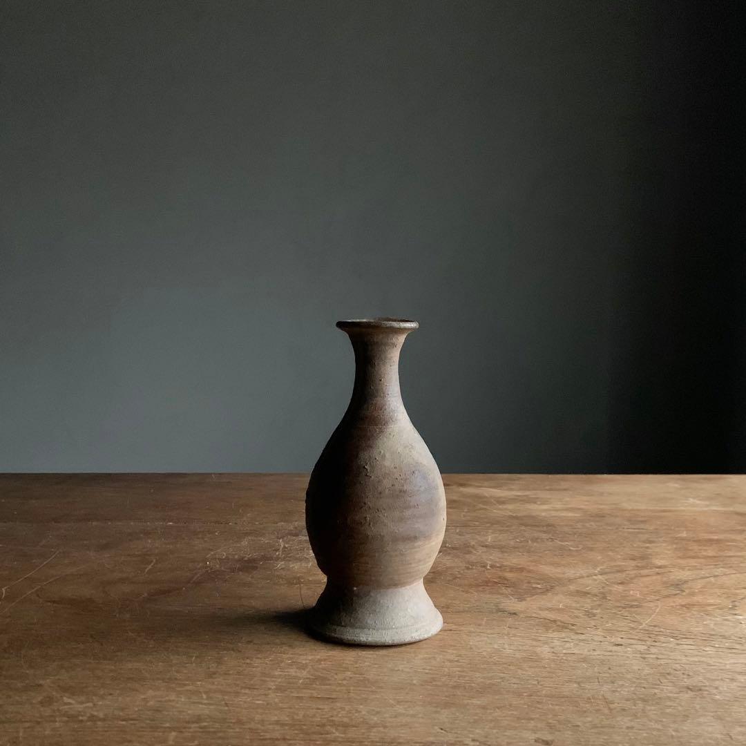 喜名・知花 焼締台付瓶 徳利 琉球美術 古美術 酒器 古道具 アンティーク