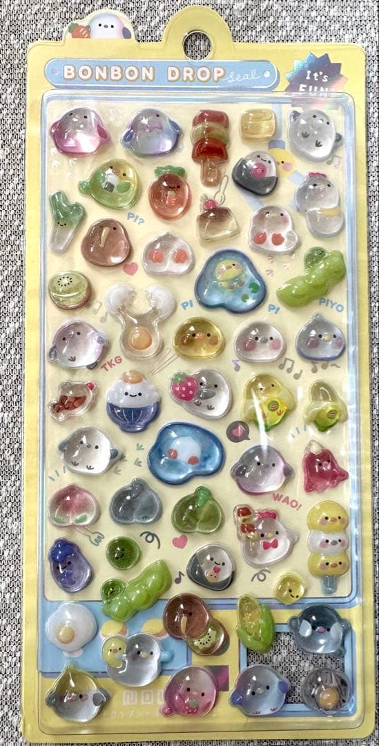 W*♪様 ポンポンドロップシール　がおがおボンボン　ぴよぴよボンボン　セット　廃