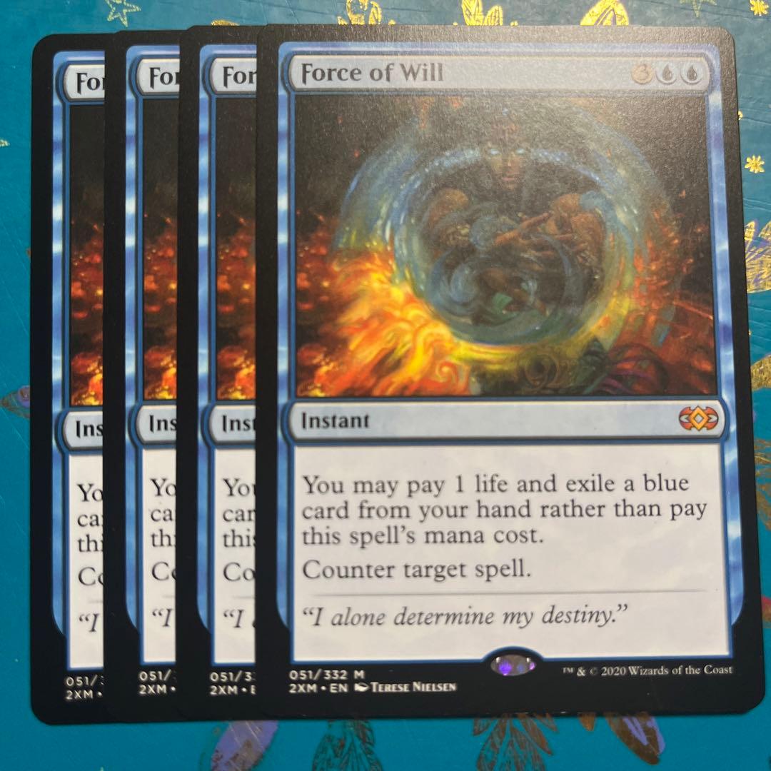 mtg 意志の力　英語　４枚　ダブルマスターズ