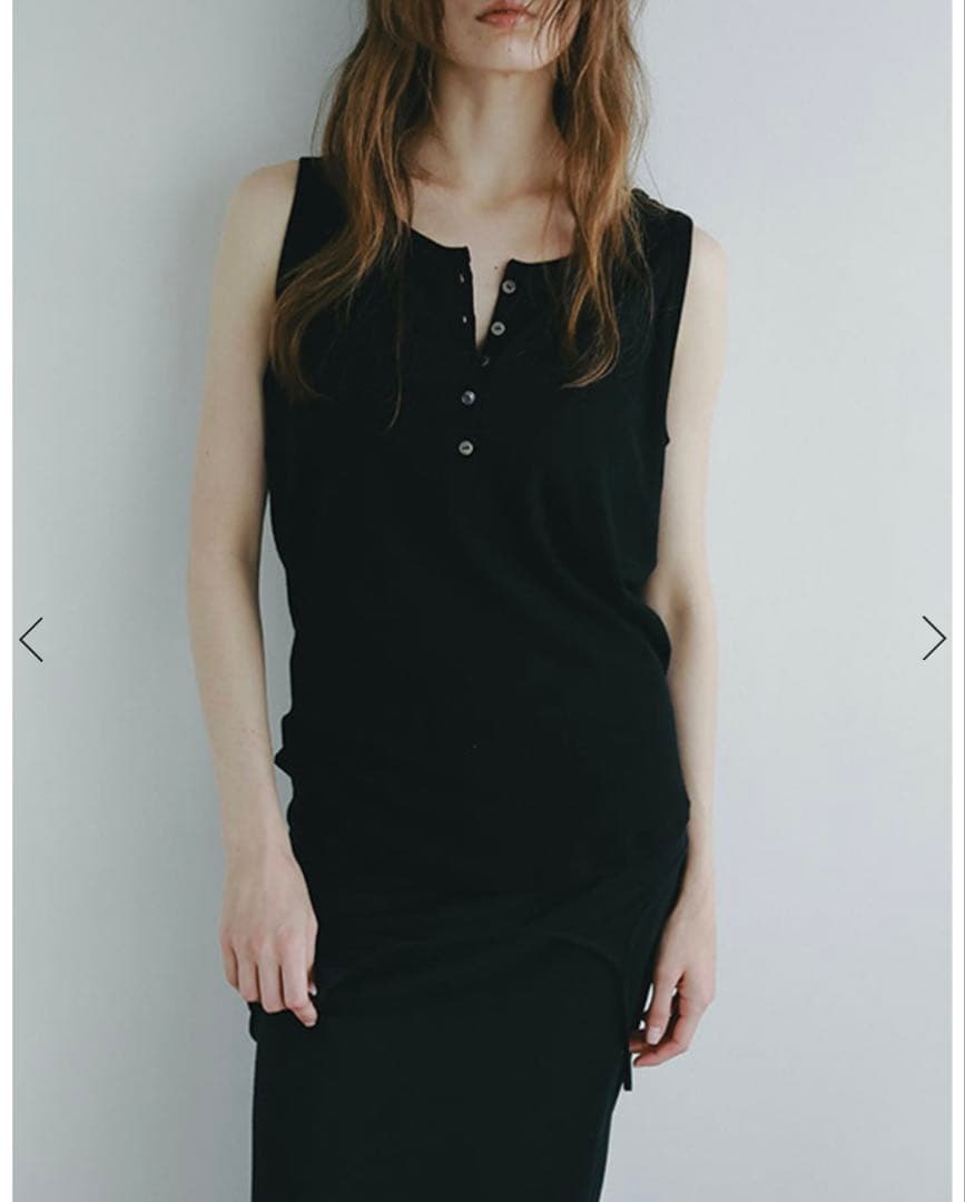 ETRE TOKYO/エトレトウキョウ ヘンリーネックエアリータンクトップ