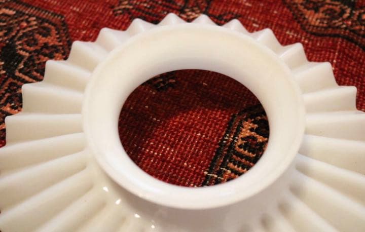 【antique】ミルクガラスシェード ランプシェード アンティーク