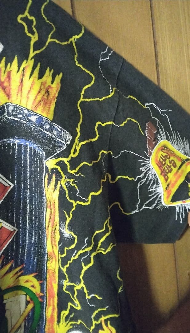 AC/DC Tシャツ L ブラック ROCK giant