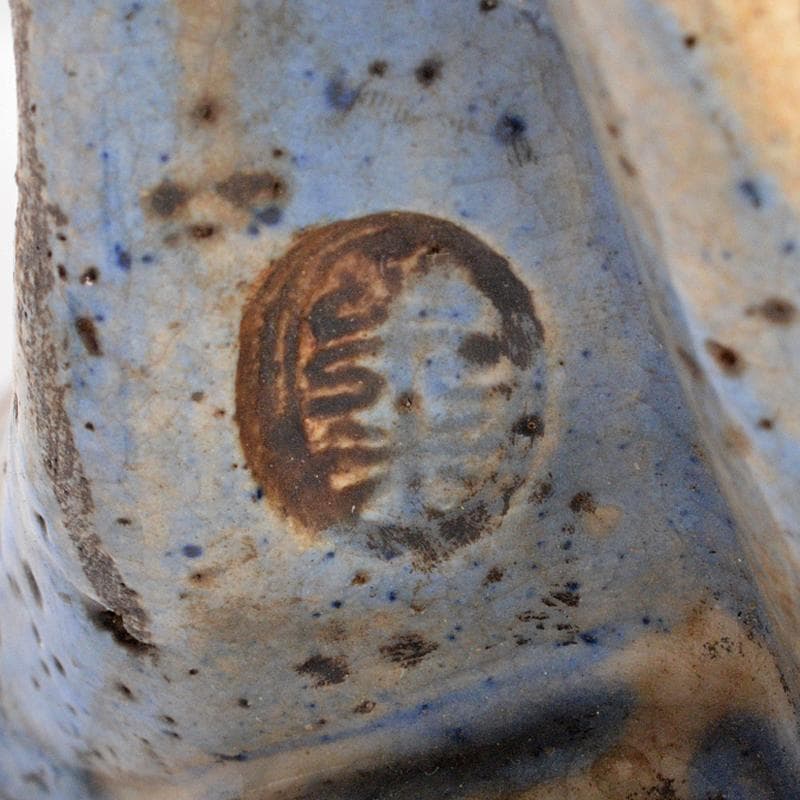 青木木米 　色絵　お多福　人物像　置物　G　R5224