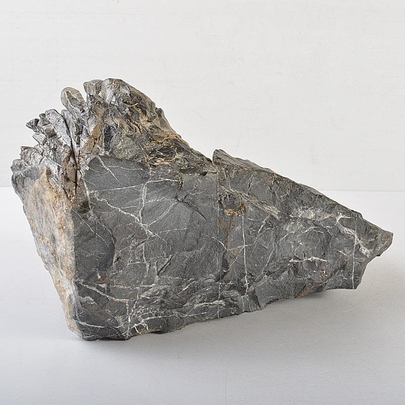 天然石　鑑賞石　太湖石　霊壁石　置物　重さ約5.4kg　唐木台付　CR7169F