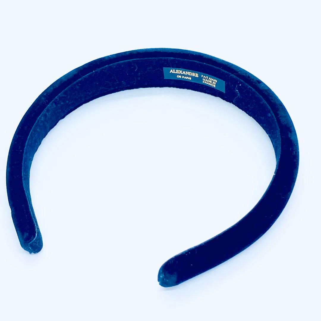 アレクサンドル　ドゥ　パリ　カチューシャ　ヘアバンド　ブラック