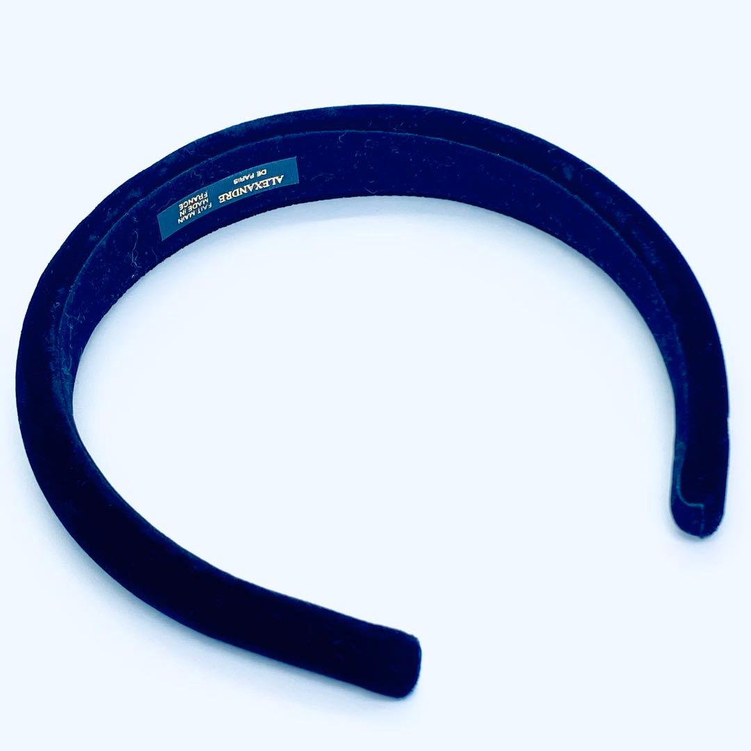 アレクサンドル　ドゥ　パリ　カチューシャ　ヘアバンド　ブラック