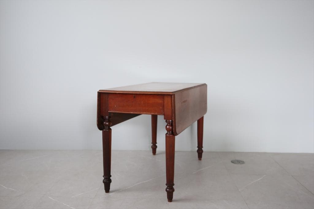 英国アンティーク木製ドロップリーフテーブル/バタフライ/ダイニング机88-213