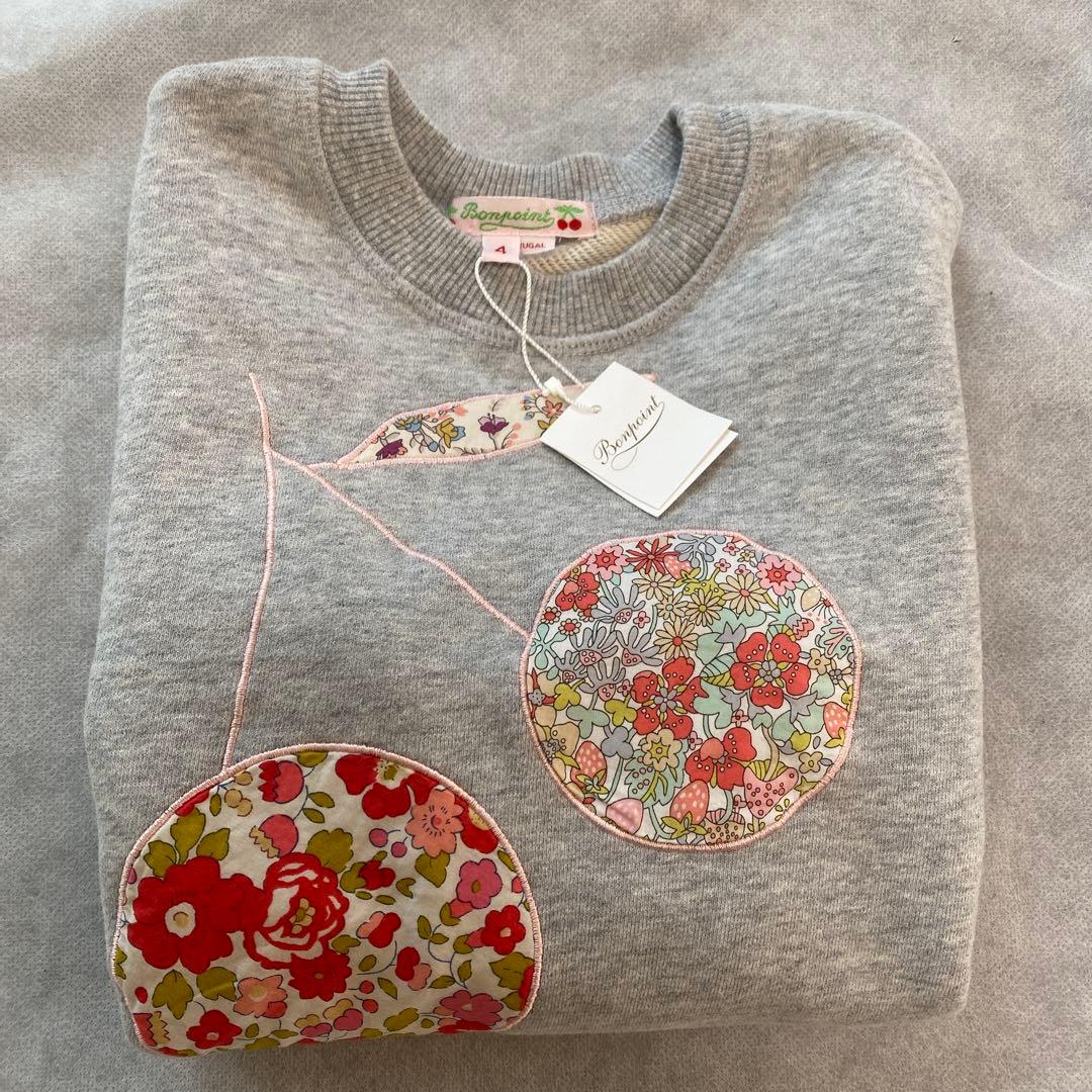 新品未使用タグ付き　ボンポワン　リバティ　スウェット　トレーナー