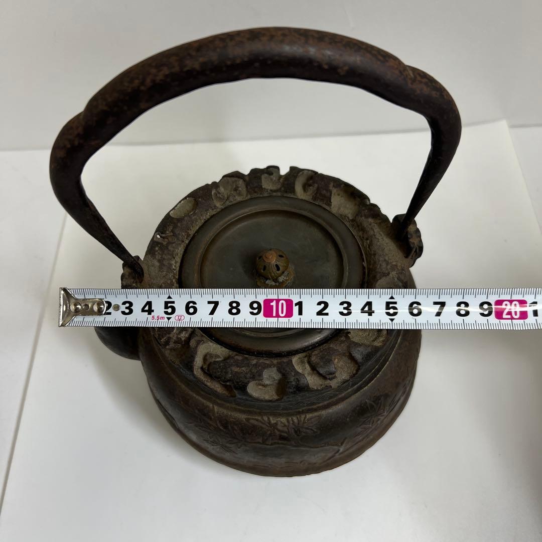 専用　金龍堂角印(側部・底面龍文堂蓋鉄瓶2451gトコサオ東な8-0106☆2F