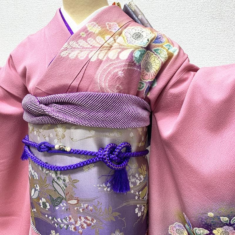 408z11.308y8.小物類☆振袖 辻が花 絞り染 ちりめん 成人式 結婚式