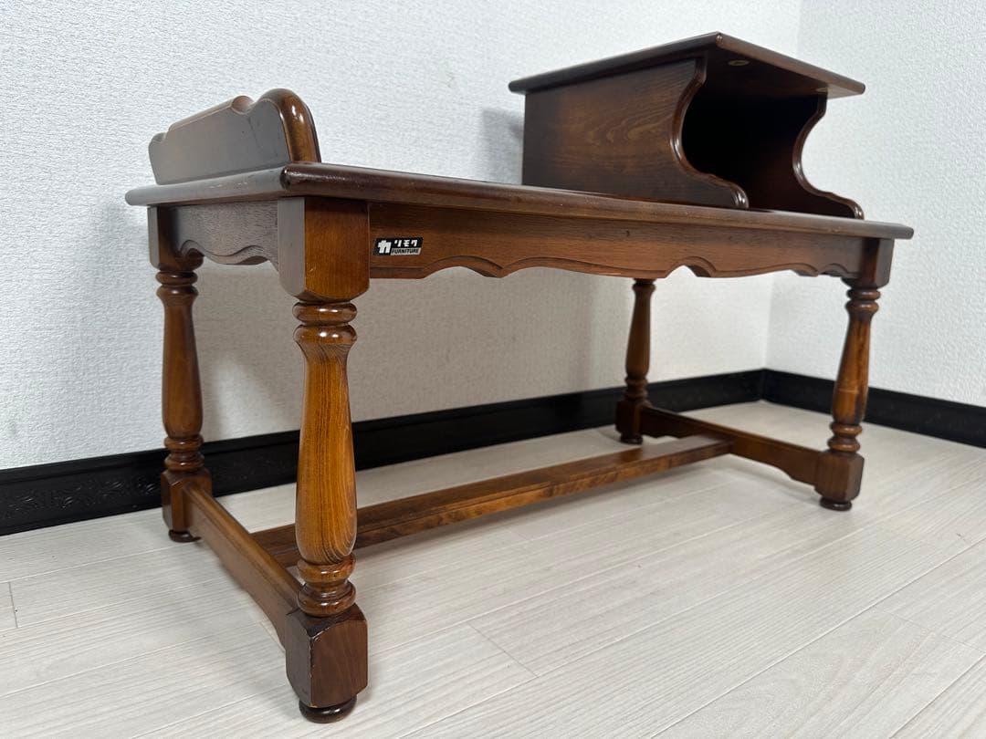 カリモク コロニアル テレフォンベンチ 電話台 花台 FAX台 ※i4-2※