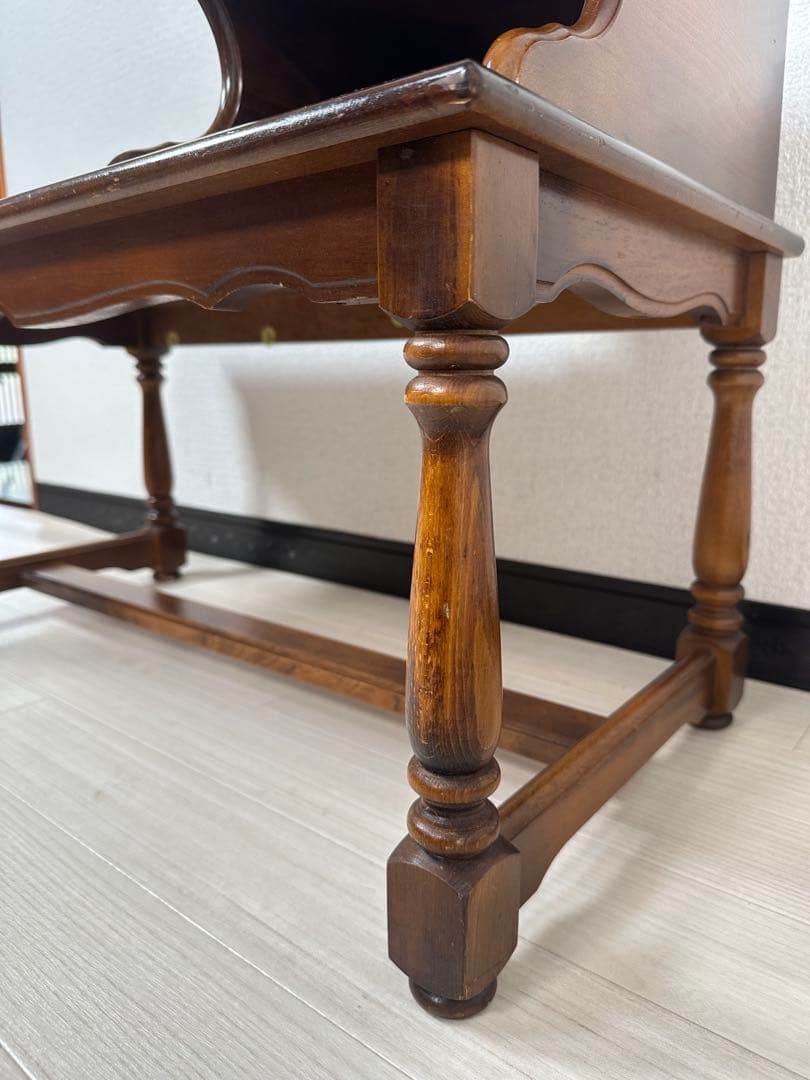 カリモク コロニアル テレフォンベンチ 電話台 花台 FAX台 ※i4-2※