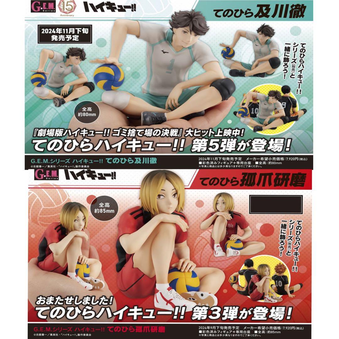 ハイキュー!!_G.E.M.シリーズ てのひら 孤爪研磨　及川徹