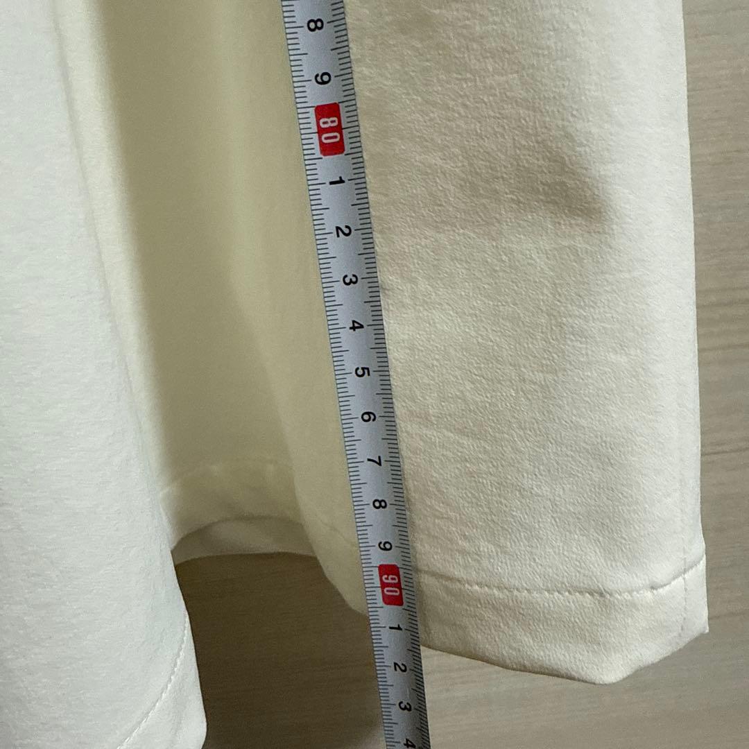 新品ブルーレーベル　ホワイト ガウチョパンツ ポケット付き