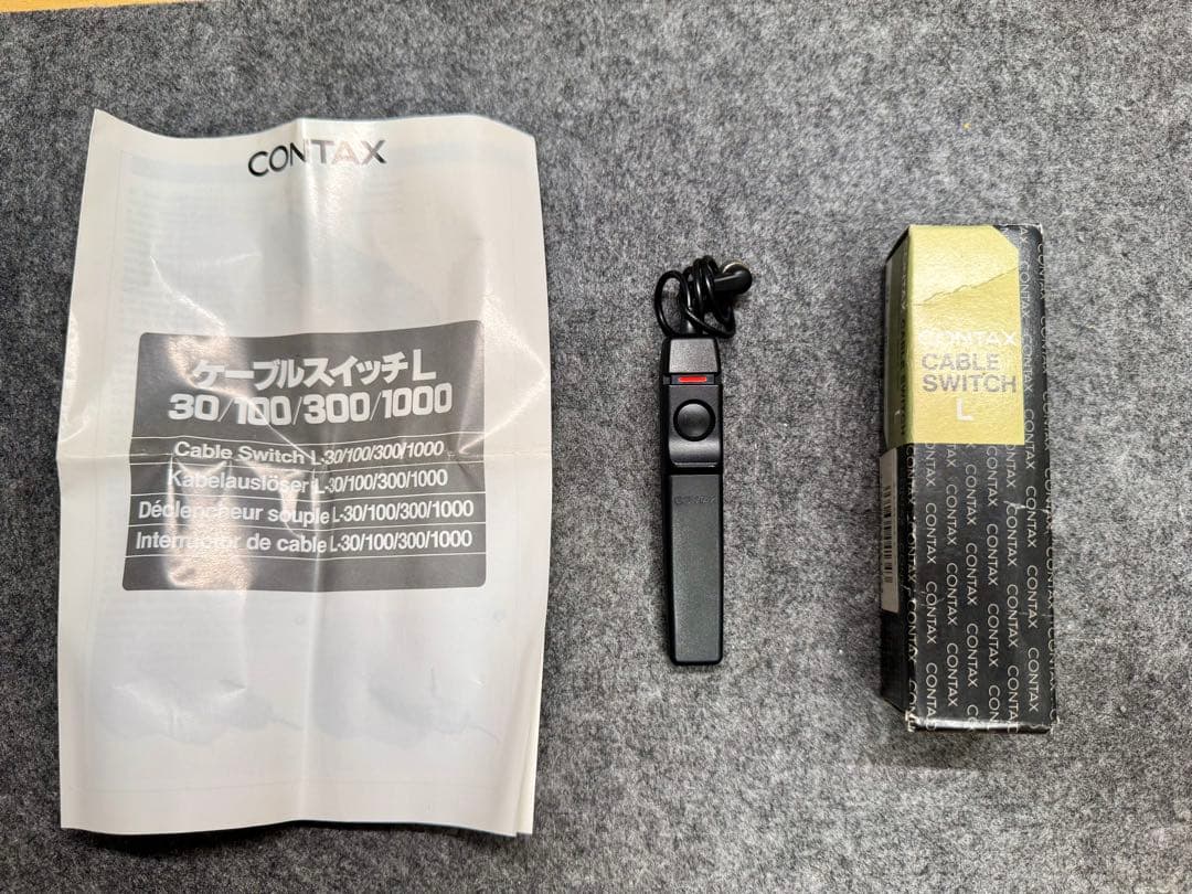 【超美品】CONTAX G2 ブラック+本革カメラケース+ケーブルスイッチ