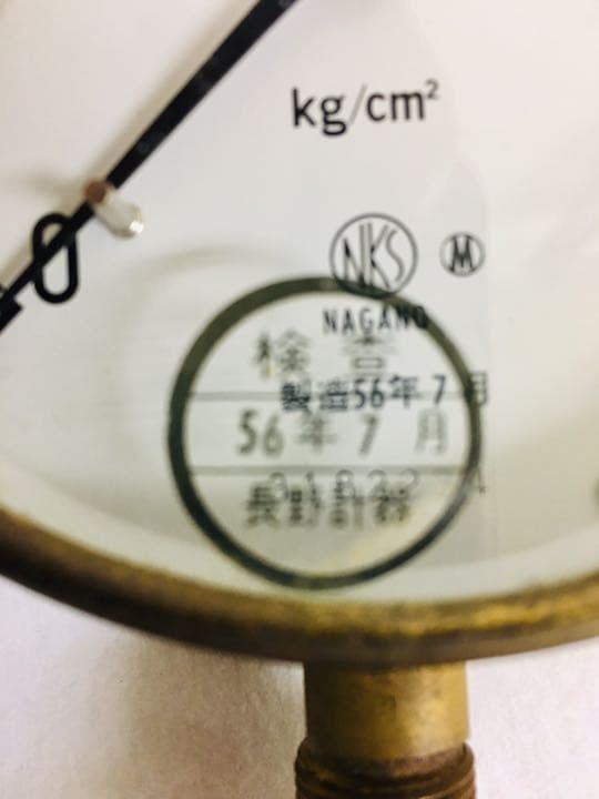 旧国鉄車両の圧力計