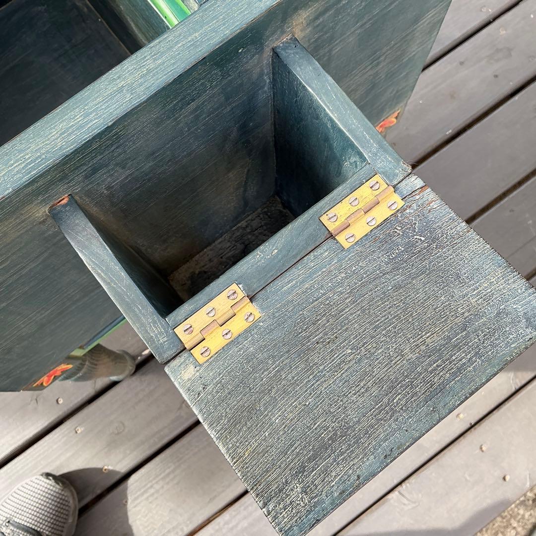 アジアンテイスト　木製収納家具 ソーイングボックス　ティッシュケース