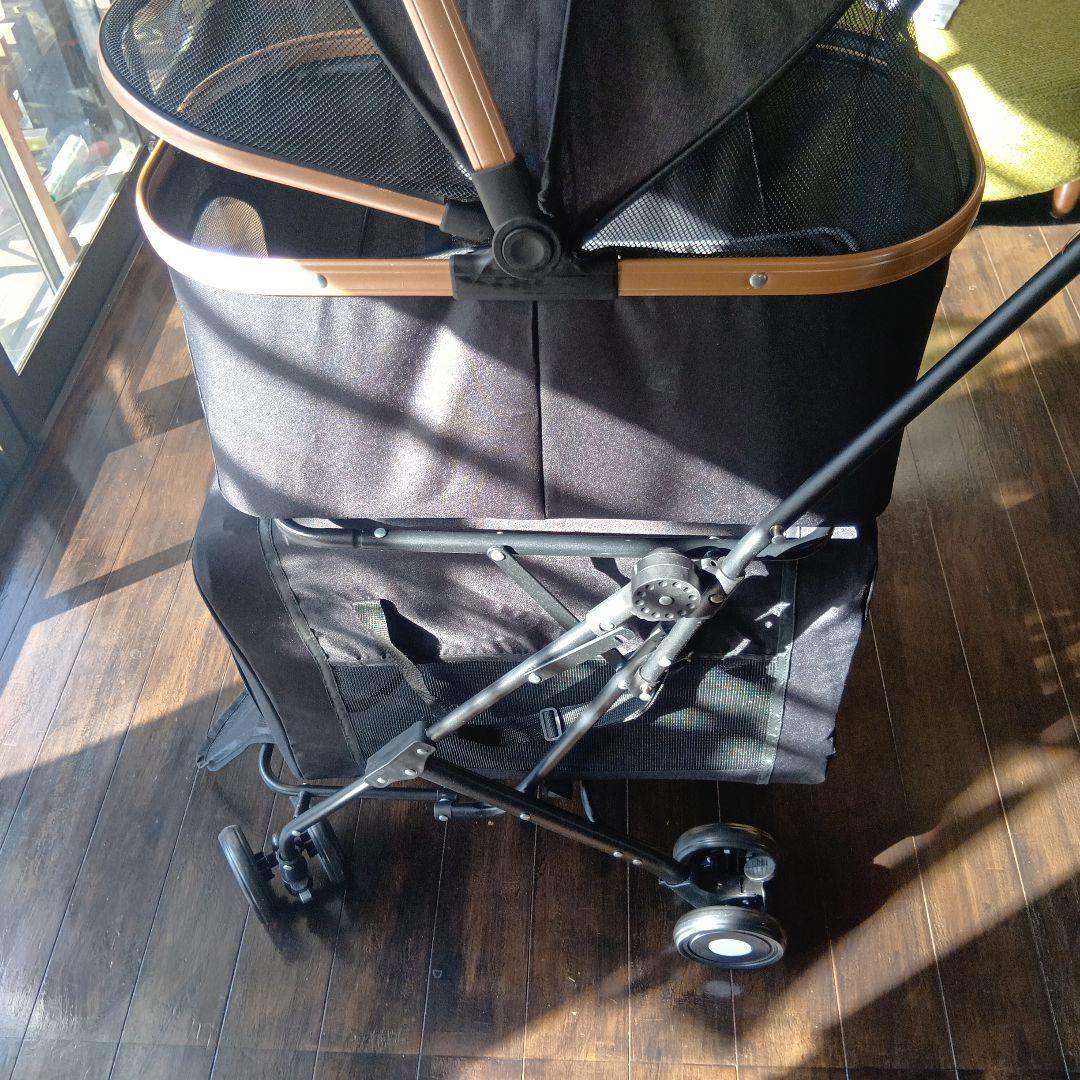 犬・猫用移動カート　多頭用　２匹用