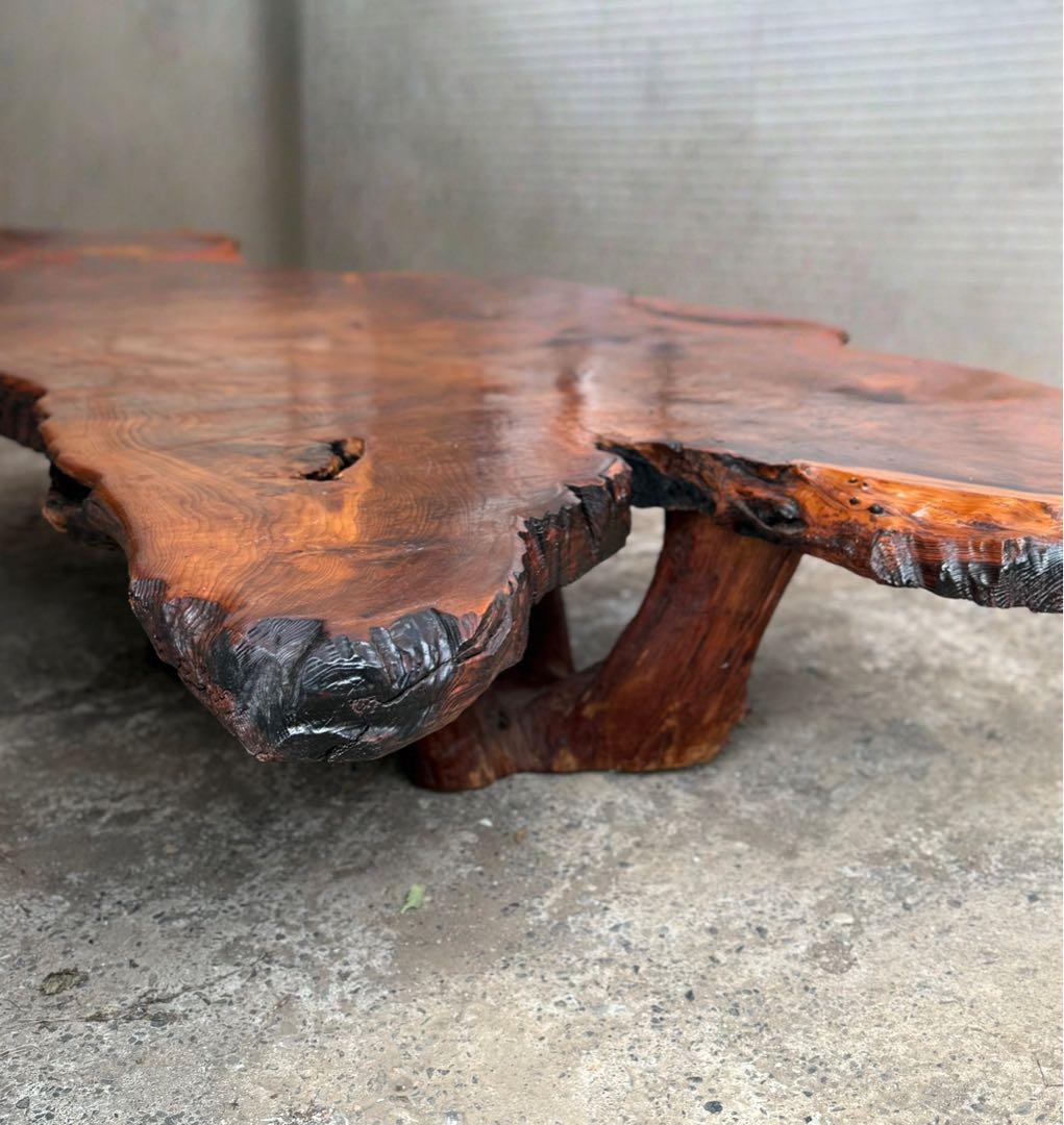 【一枚板】天然Redwoodローテーブル@米国$3900で購入