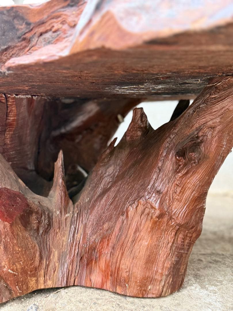 【一枚板】天然Redwoodローテーブル@米国$3900で購入