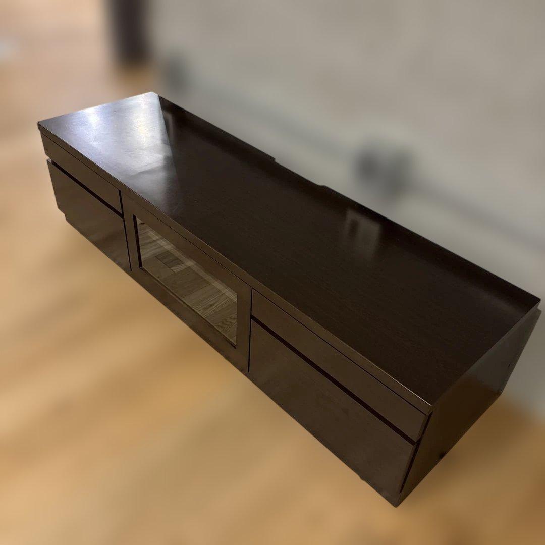 IDC大塚家具◆テレビボード ガラス扉付き 1500 SHIN A