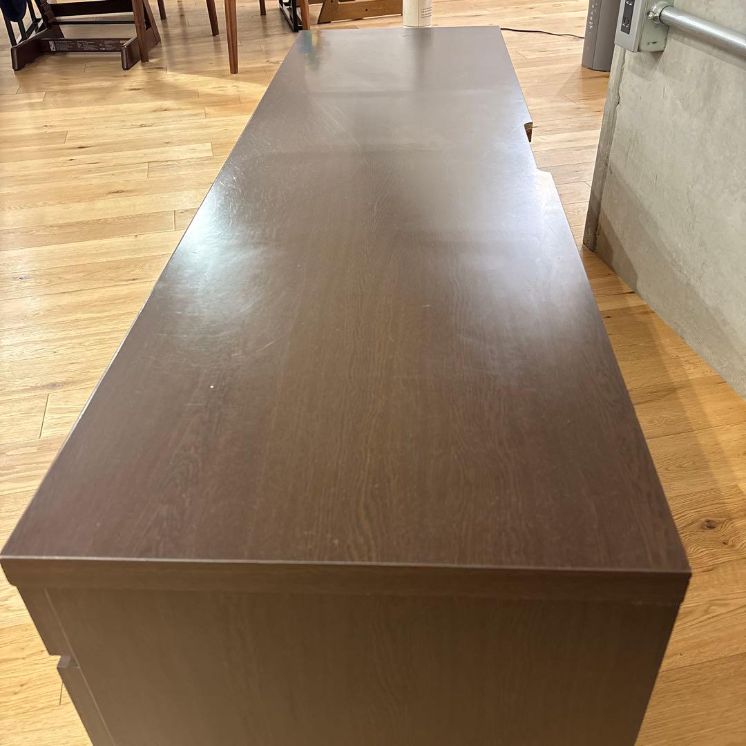 IDC大塚家具◆テレビボード ガラス扉付き 1500 SHIN A