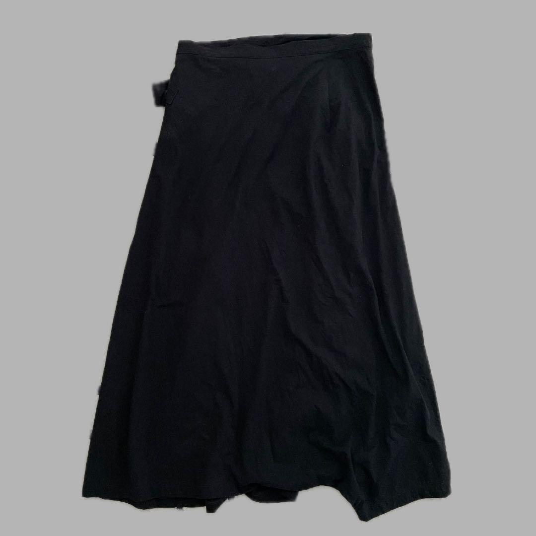 Y'sワイズ ヨウジヤマモト アシンメトリー変形スカート ペンギン パンツ 2黒