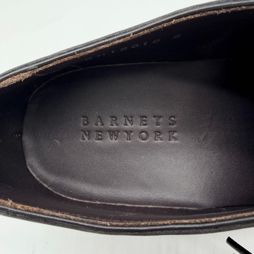 【展示品】バーニーズニューヨーク Uチップ 26.5cm ブラック 外羽根 革靴
