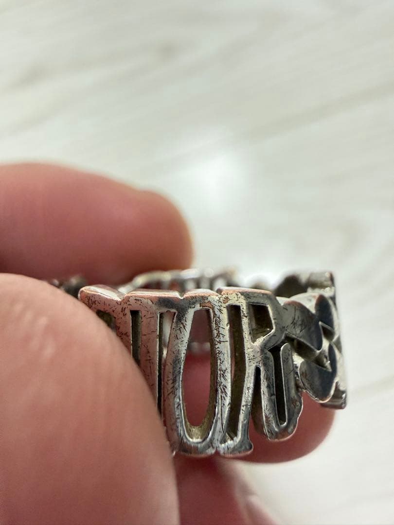 最終値下げ　Dior 2020 ステューシーコラボ シルバーリング サイズM