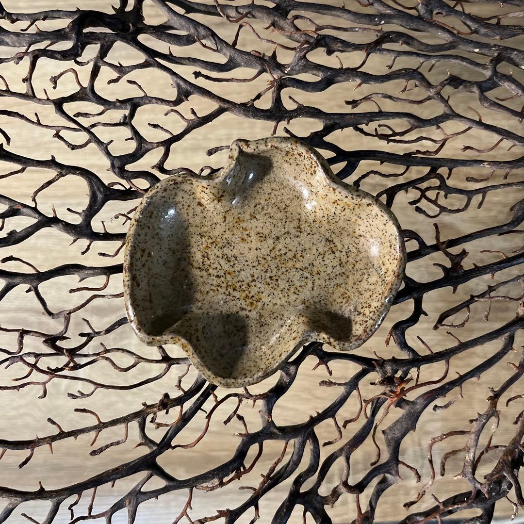 骨董　古陶　希少 まひこ 舞子焼　千鳥型　豆皿　小皿　茶道具　１客限り