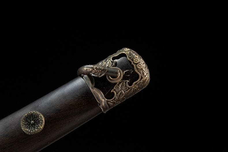 夜鶴黒檀太刀 日本刀 模造刀 居合刀 武士道 武蔵 鑑賞用 手鍛造打