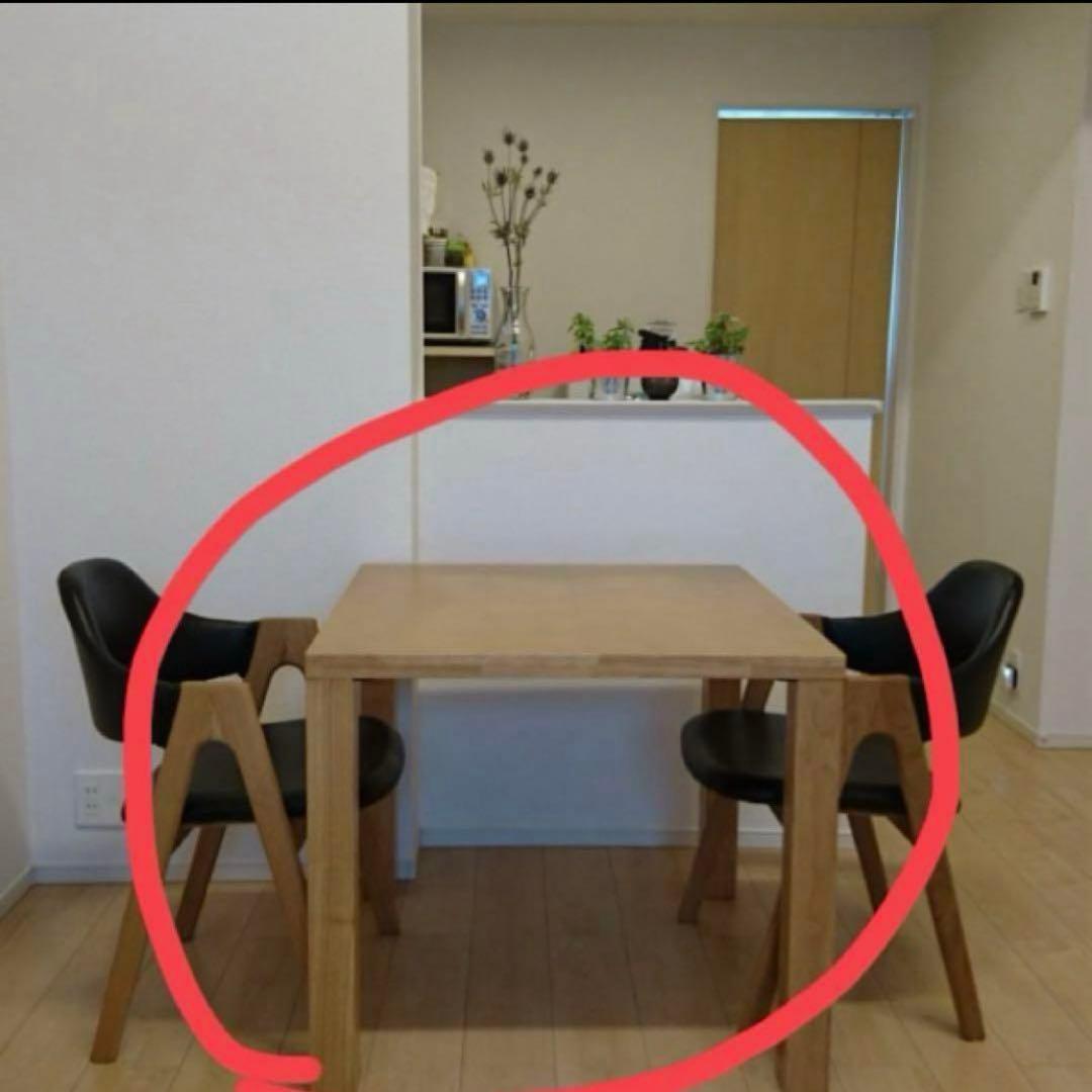 ナチュラル木製長方形ダイニングテーブル