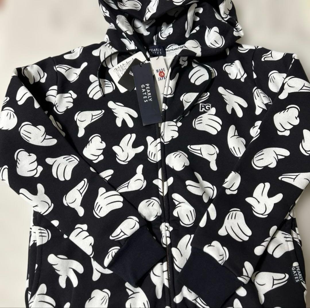 パーリーゲイツ ☆新品タグ付き☆レディース１　裏起毛パーカー　ミッキーコラボ