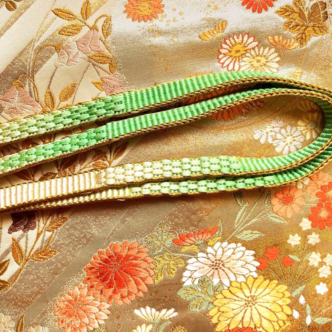 薄紫色の花柄京友禅訪問着・花柄刺繍帯・帯揚げ・帯締め・長じゅばんフルセット