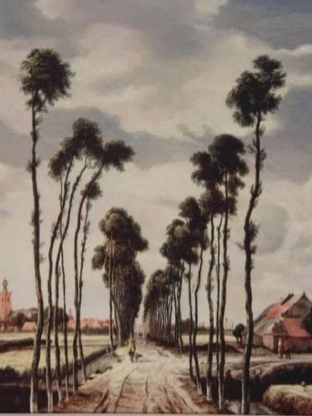 マインデルト・ホッベマ、ミッデルハルニスの並木道、限定希少・大蔵省印刷局制作