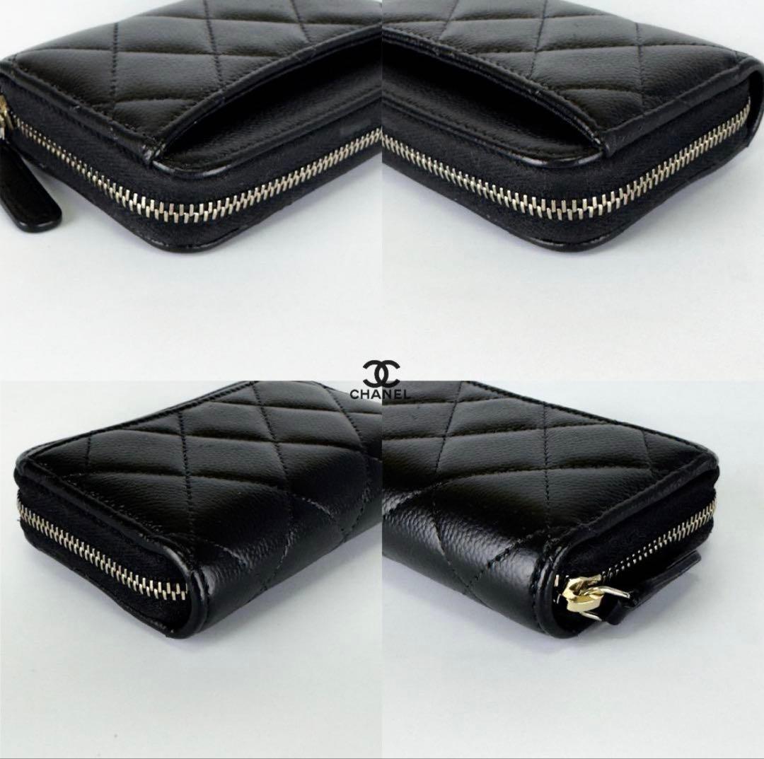 新型タイプ　限定 シャネル　マトラッセ　ジップ　ケース　小銭入れ
