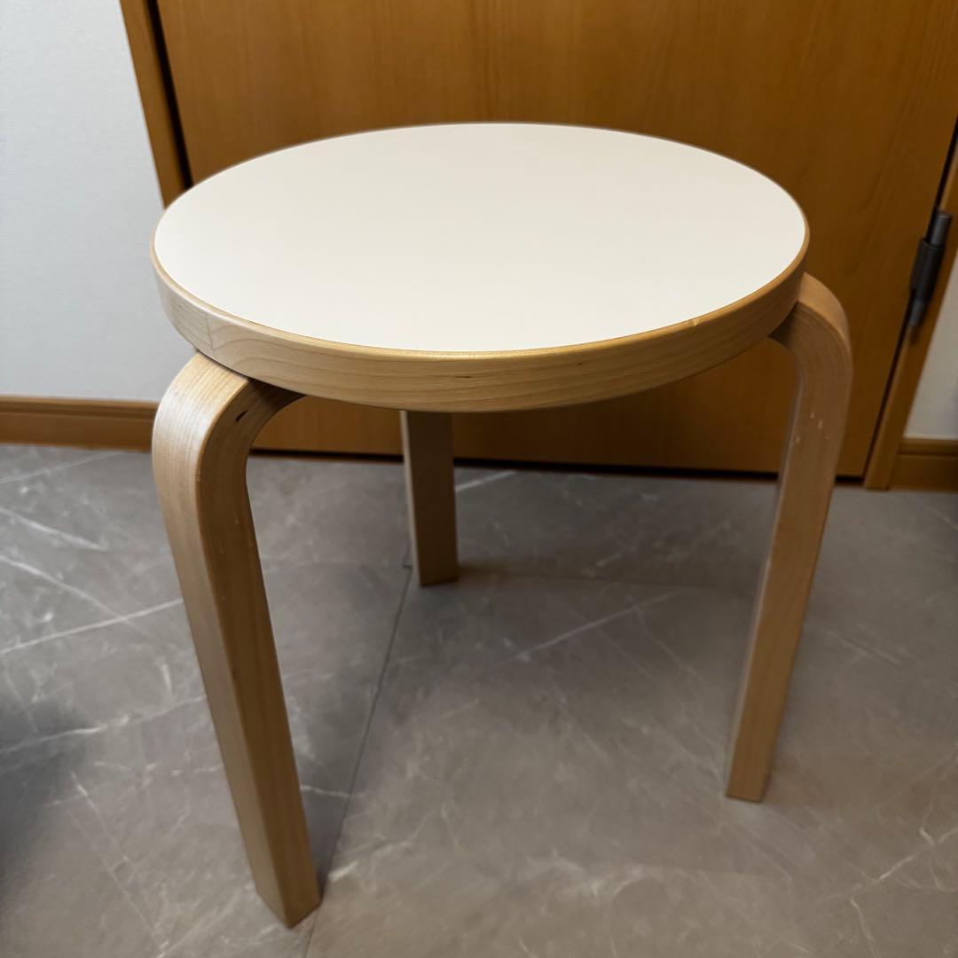Artek　アルテック　スツール 60 ホワイト ラミネート