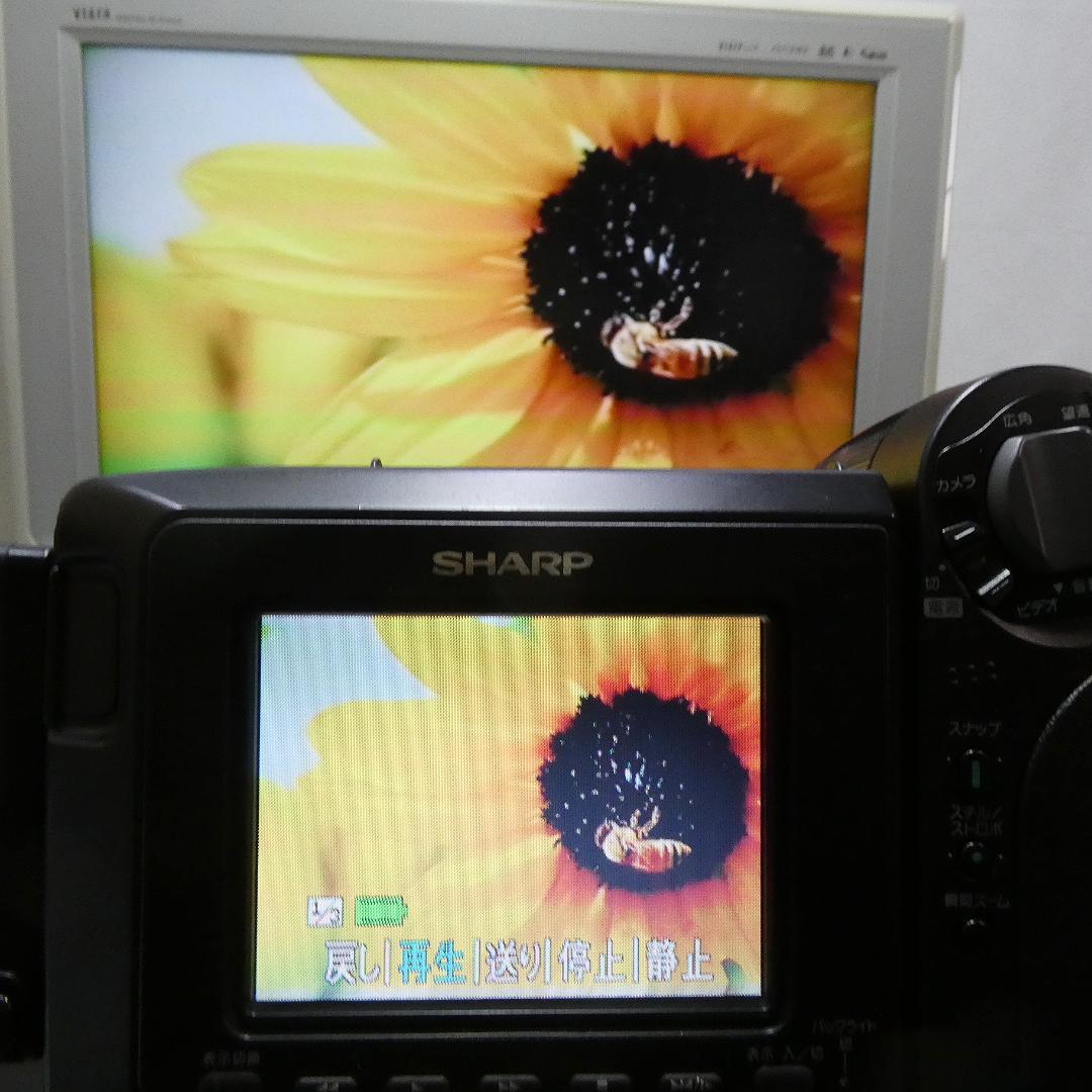 動作良好　シャープVideoHi8 VL-HL15 8ミリビデオカメラDVD化に