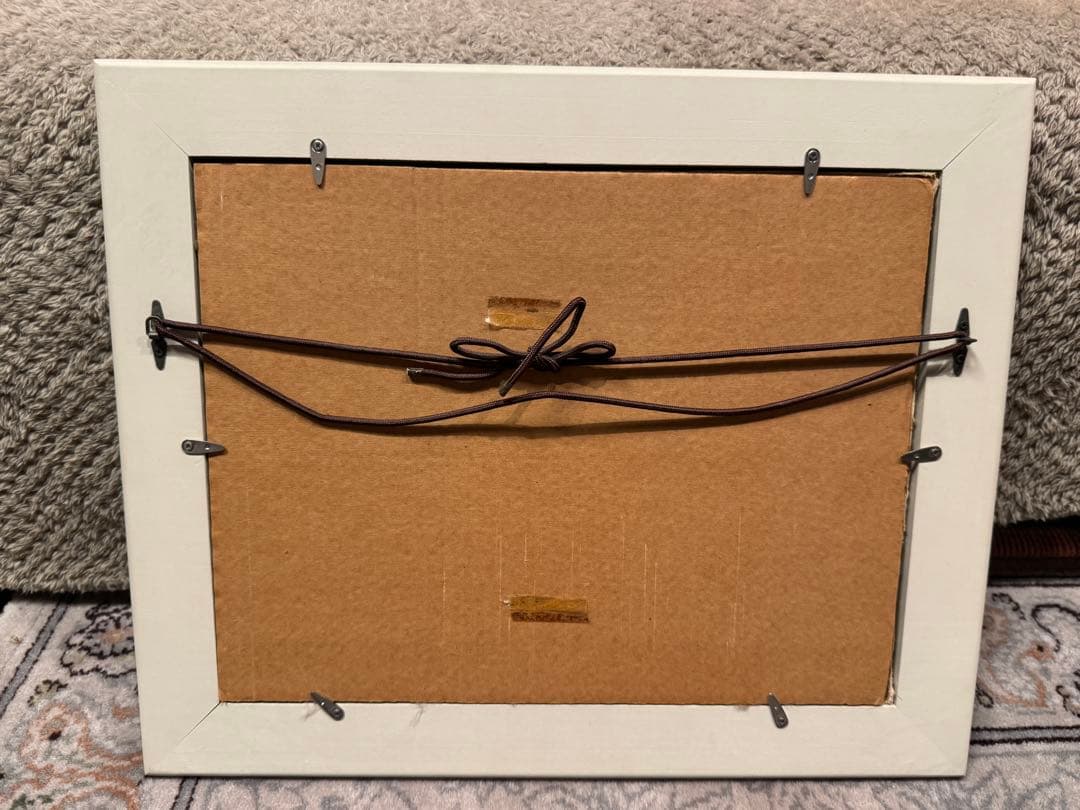 ジャクリーヌコバーン「桃色の浴室」￼ パッチワーク　額外445x 365mm