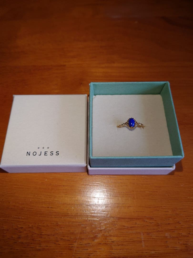 NOJESS　ゴールドラピスラズリピンキーリング　5号