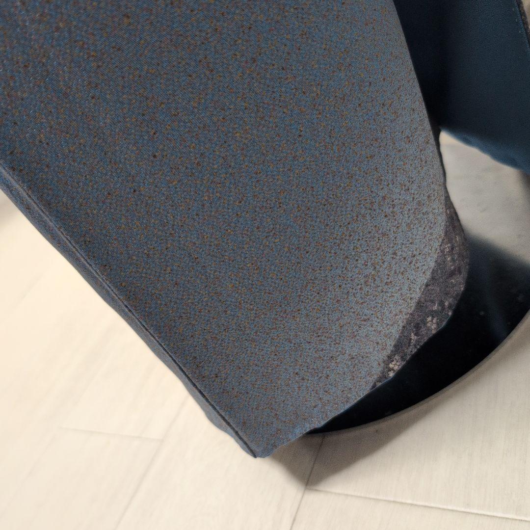 プロフ必読Happy様正絹青色 訪問着 片側模様 斜め柄