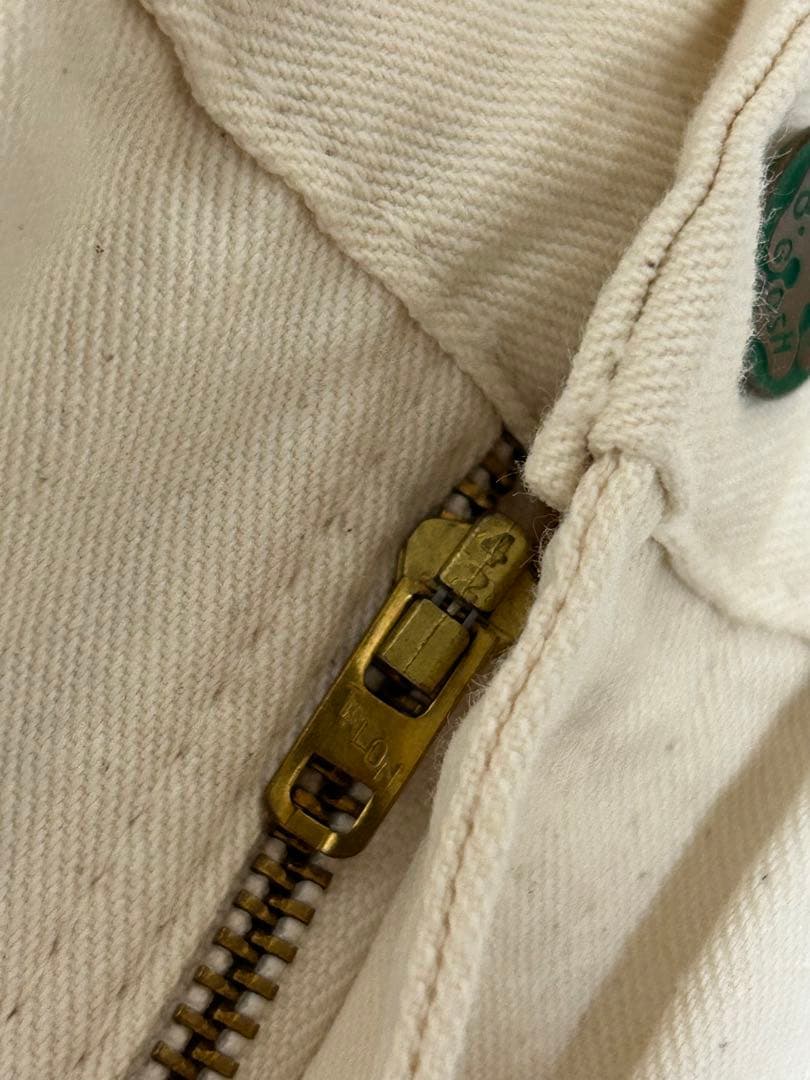 70s〜90s Oshkosh ペインターパンツ ホワイト 42talon 白