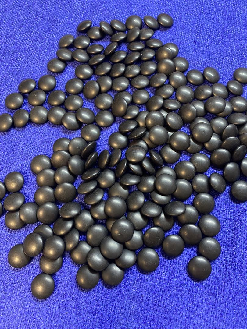 希少 蛤碁石 那智石 180粒ずつ　木箱付