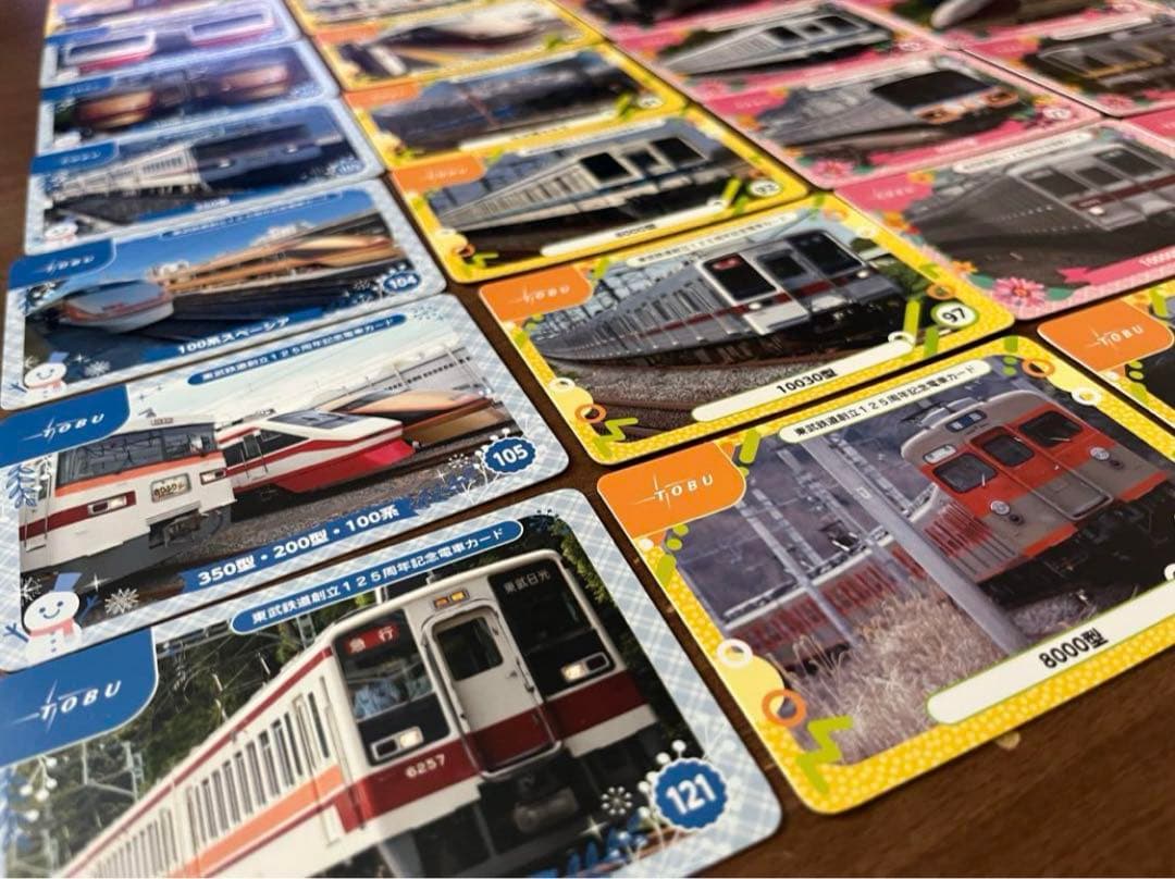 東武鉄道　電車カード　125周年　記念　125種類　新幹線　在来線