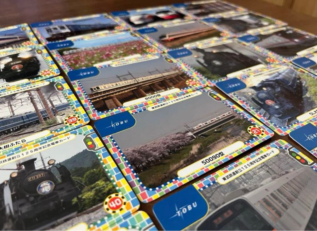 東武鉄道　電車カード　125周年　記念　125種類　新幹線　在来線